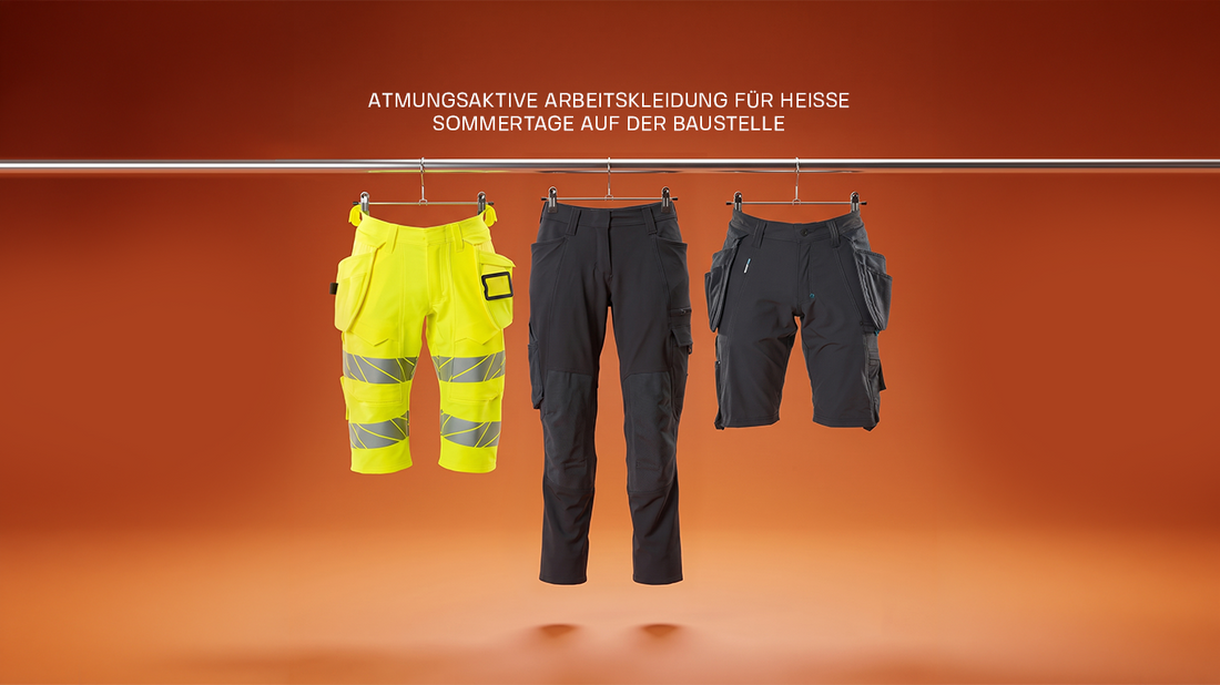 Atmungsaktive Arbeitskleidung für heiße Sommertage auf der Baustelle