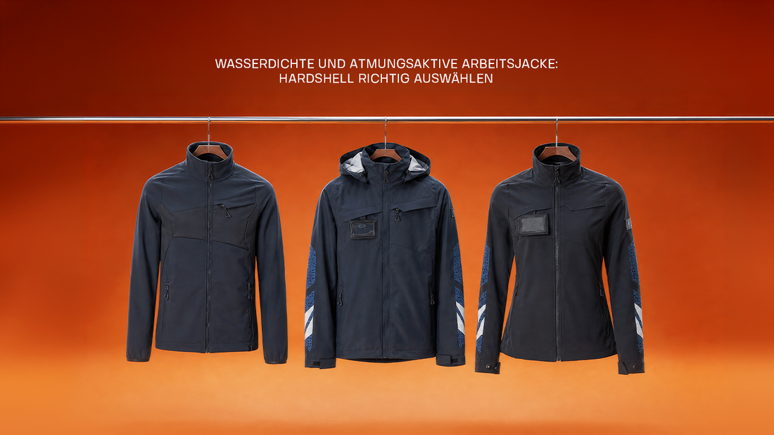 Wasserdichte und atmungsaktive Arbeitsjacke: Hardshell richtig auswählen