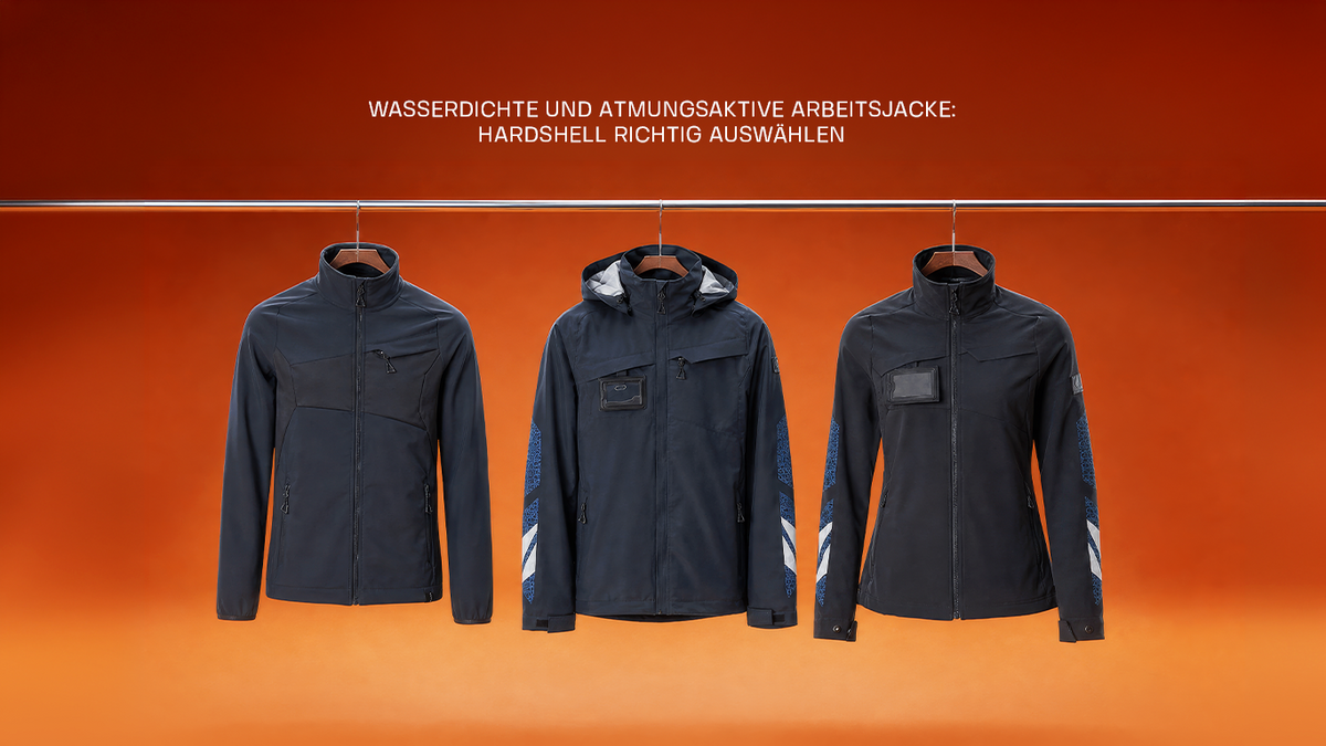 Wasserdichte und atmungsaktive Arbeitsjacke: Hardshell richtig auswählen