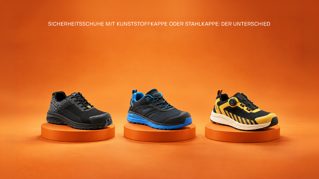 Sicherheitsschuhe mit Kunststoffkappe oder Stahlkappe: Der Unterschied