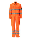 Boilersuit with kneepad pockets SAFE CLASSIC warnschutz-orange