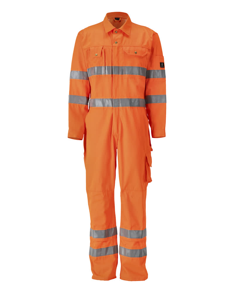Boilersuit with kneepad pockets SAFE CLASSIC warnschutz-orange