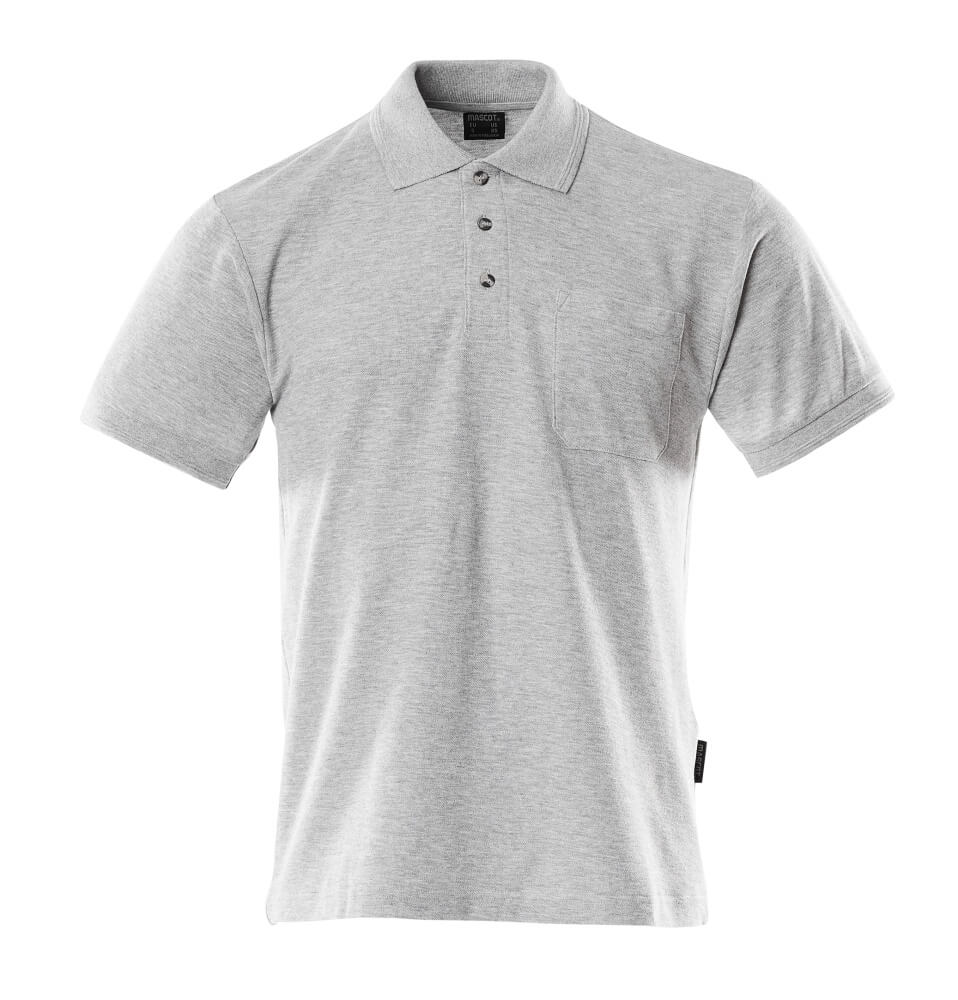 Poloshirt mit Brusttasche CROSSOVER grey-flecked