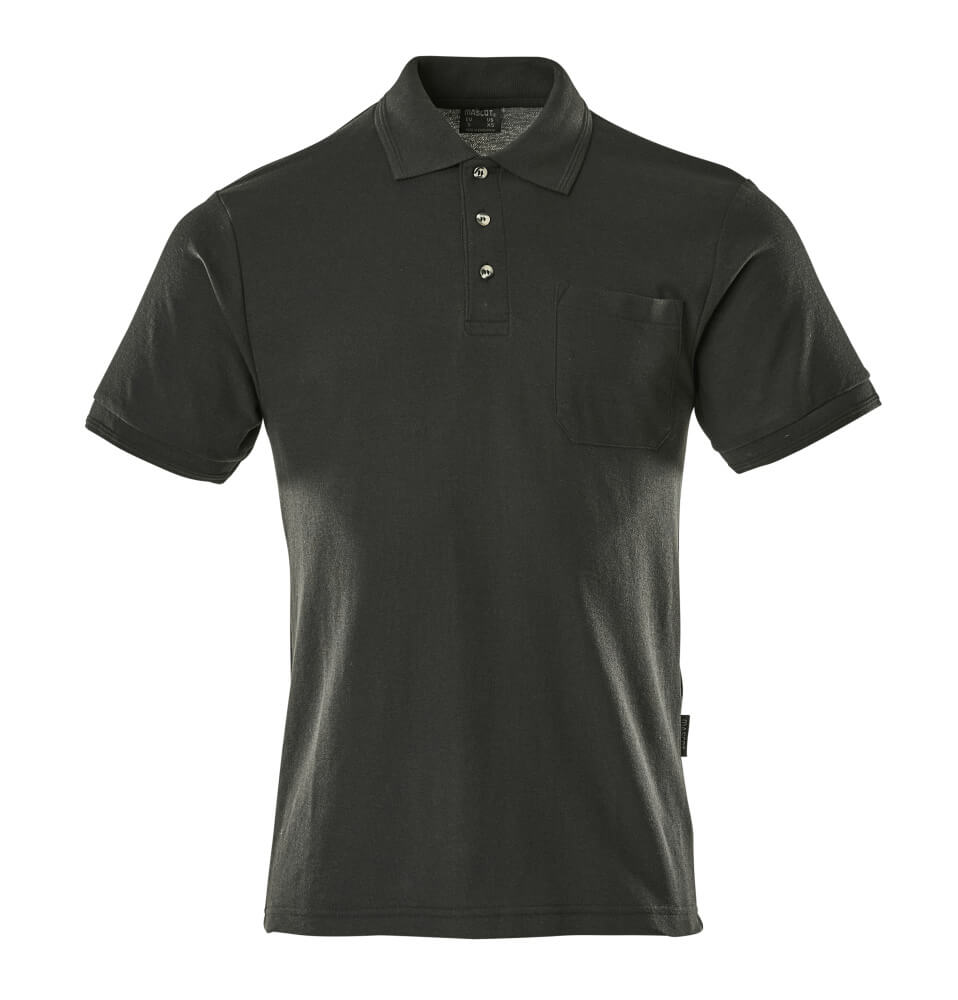 Poloshirt mit Brusttasche CROSSOVER schwarz