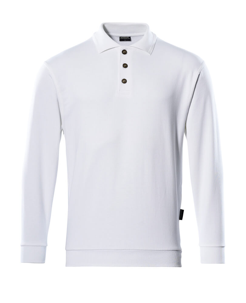 Polo Sweatshirt CROSSOVER weiß