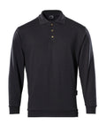 Polo Sweatshirt CROSSOVER schwarz