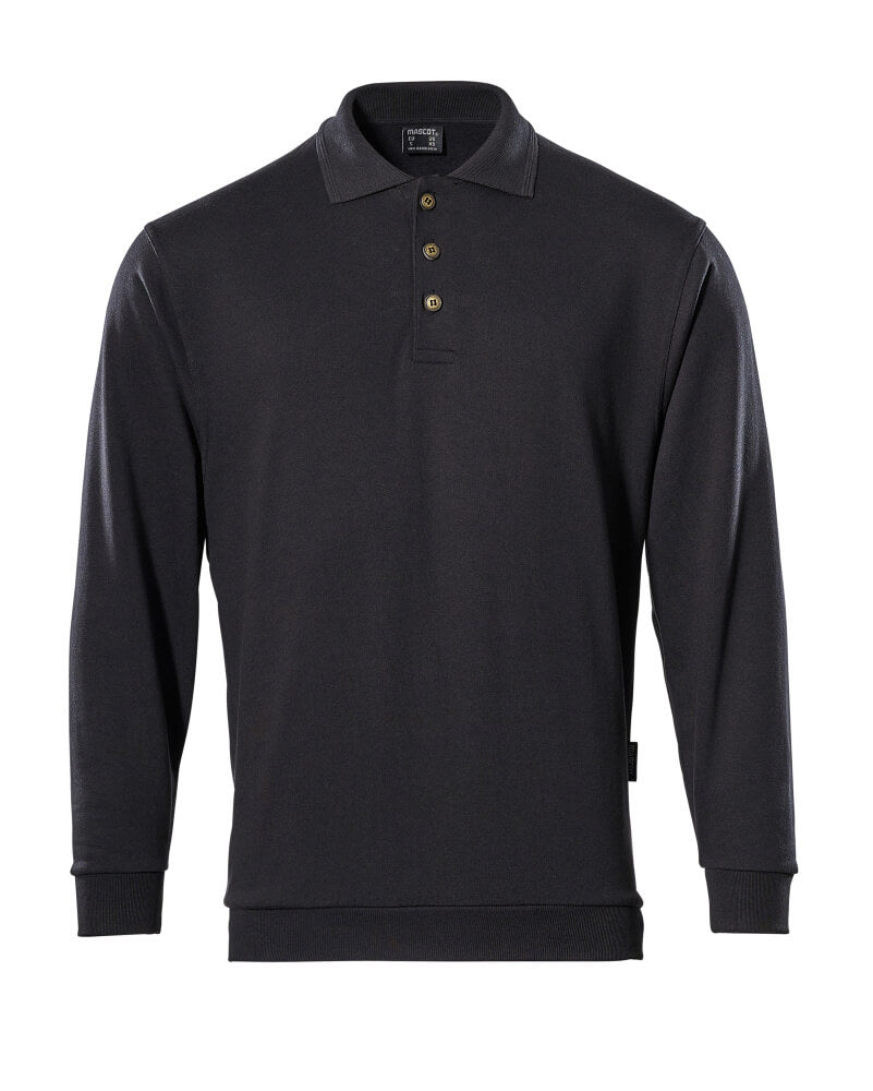 Polo Sweatshirt CROSSOVER schwarz
