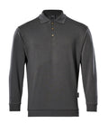 Polo Sweatshirt CROSSOVER dark anthracite