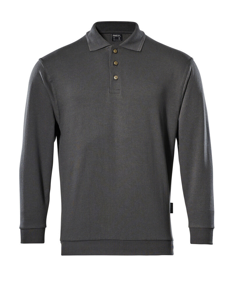Polo Sweatshirt CROSSOVER dark anthracite