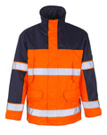 Parka Jacket SAFE IMAGE hi-vis orange/navy