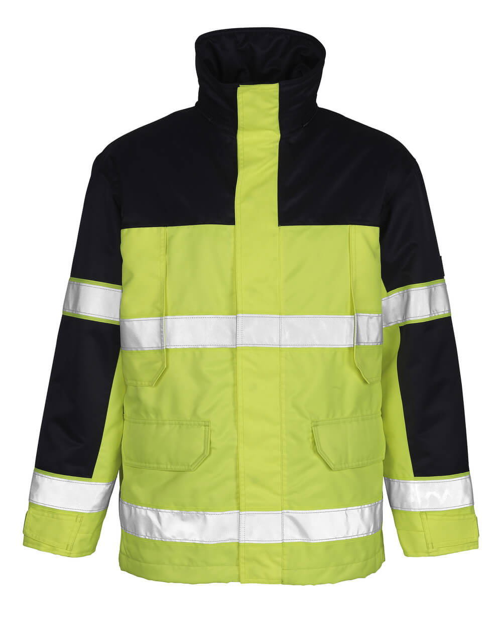 Parka Jacket SAFE IMAGE hi-vis yellow/navy