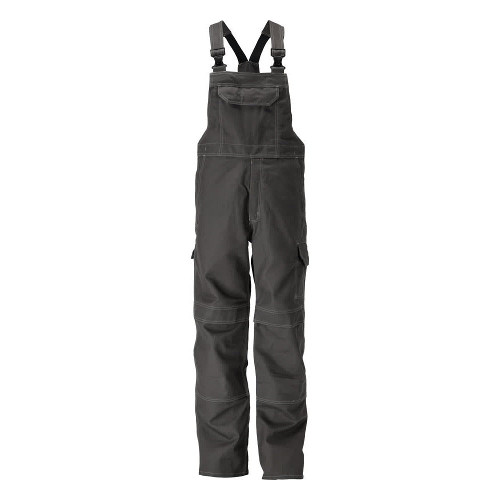 Latzhose mit Kniepolstertaschen MULTISAFE dark anthracite