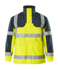 Parka Jacket MULTISAFE hi-vis yellow/navy