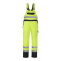 Bib & Brace Over Trousers SAFE IMAGE hi-vis yellow/navy