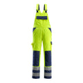 Latzhose mit Kniepolstertaschen SAFE COMPETE hi-vis yellow/navy