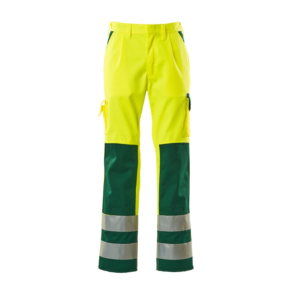 Arbeitshose mit Kniepolstertaschen SAFE COMPETE hi-vis yellow/green