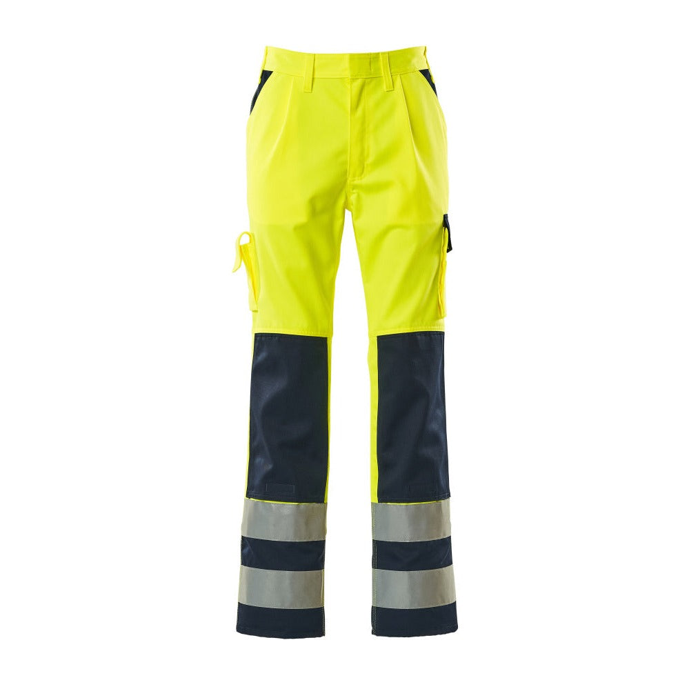 Arbeitshose mit Kniepolstertaschen SAFE COMPETE hi-vis yellow/navy