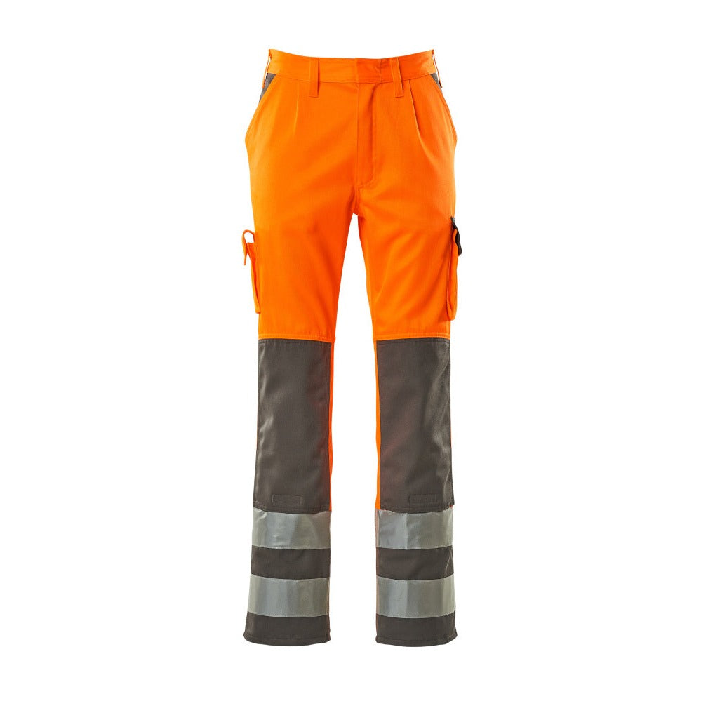 Arbeitshose mit Kniepolstertaschen SAFE COMPETE hi-vis orange/anthracite