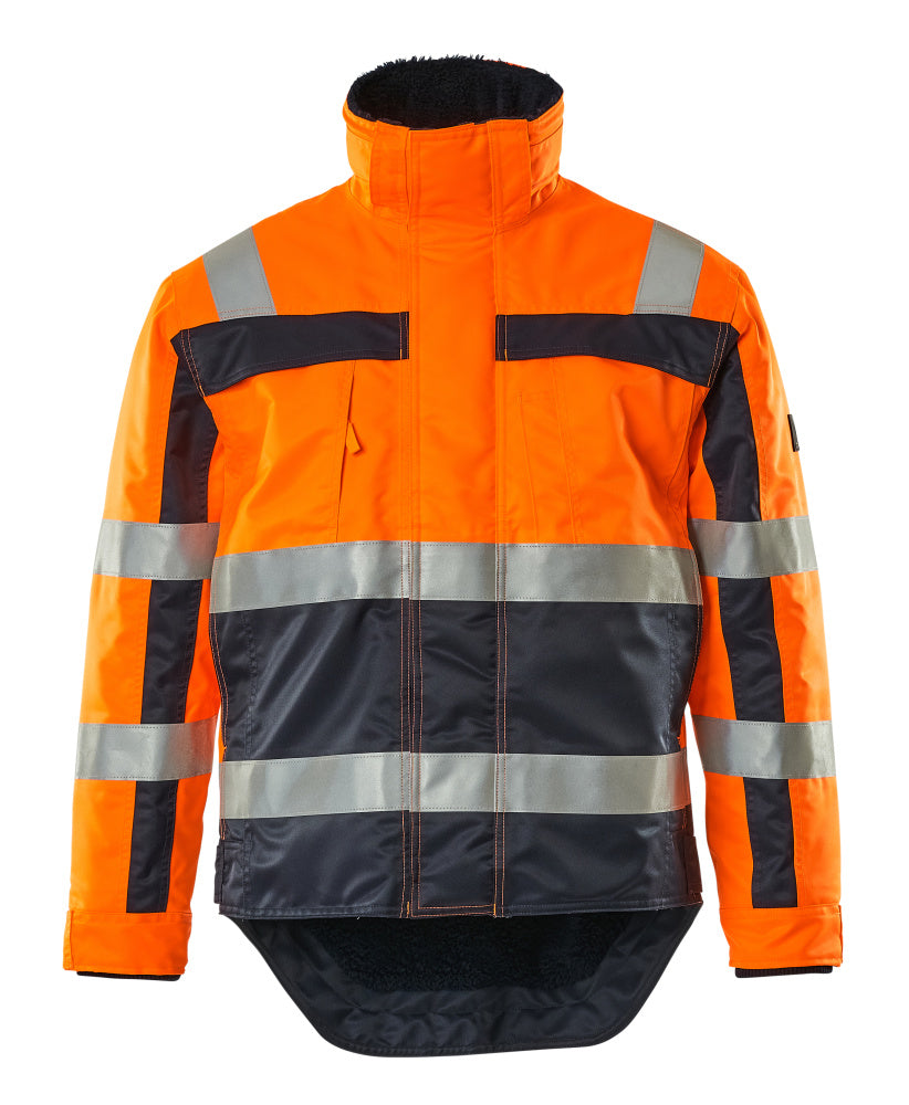 Winterjacke SAFE COMPETE hi-vis orange/navy