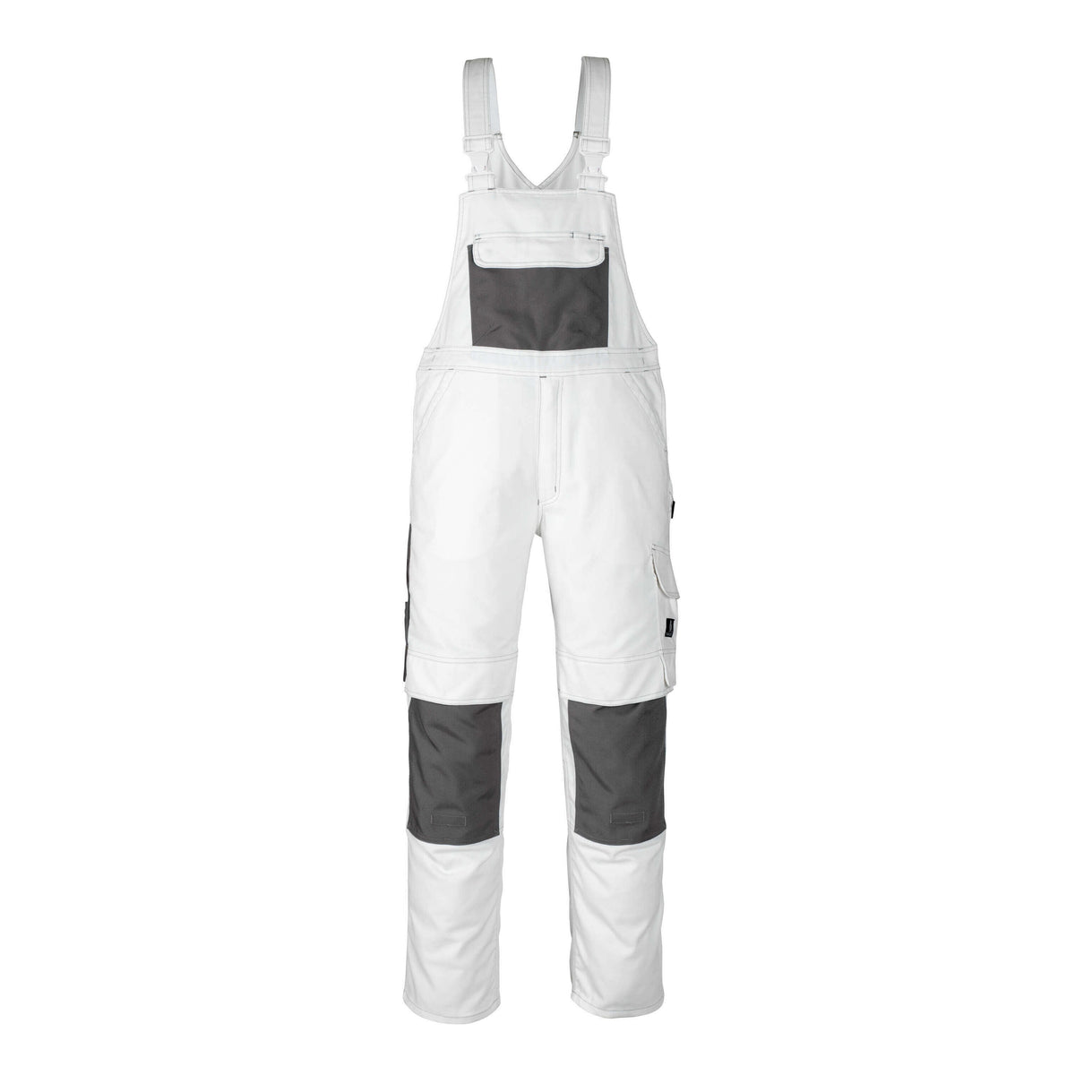 Latzhose mit Kniepolstertaschen HARDWEAR weiß