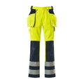 Arbeitshose mit Holstertaschen SAFE COMPETE hi-vis yellow/navy