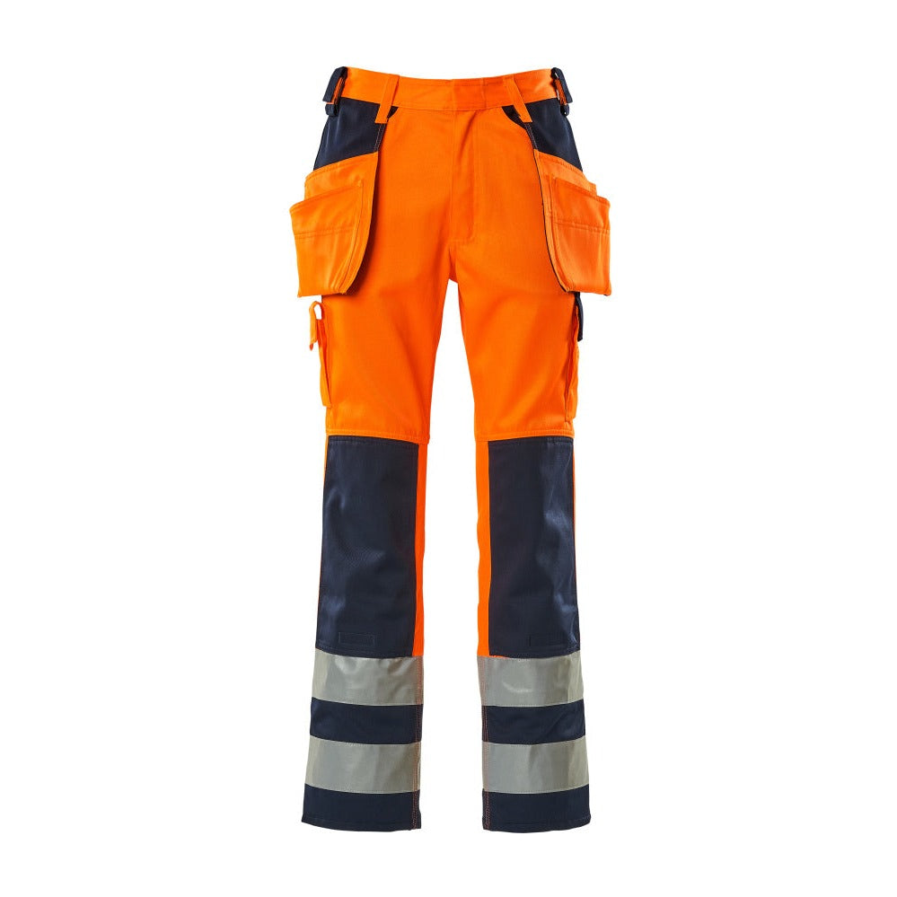 Arbeitshose mit Holstertaschen SAFE COMPETE hi-vis orange/navy