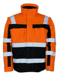 Winterjacke SAFE COMPETE hi-vis orange/navy