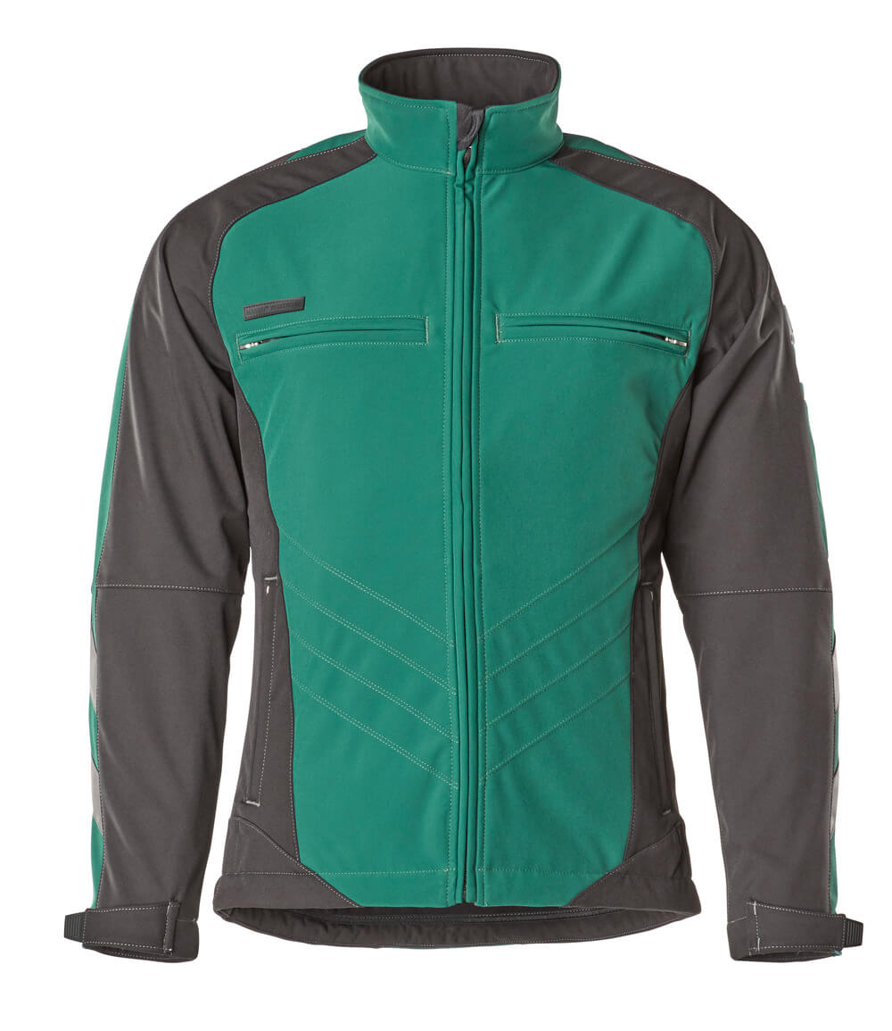 Softshell-Jacke UNIQUE green/black