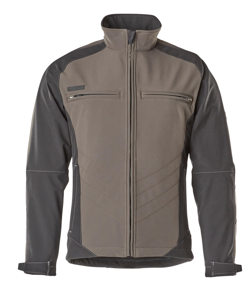 Softshell-Jacke UNIQUE dark anthracite/black