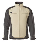 Softshell-Jacke UNIQUE light khaki/black