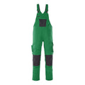 Latzhose mit Kniepolstertaschen UNIQUE green/black