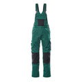 Latzhose mit Kniepolstertaschen UNIQUE green/black