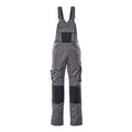 Latzhose mit Kniepolstertaschen UNIQUE anthracite/black
