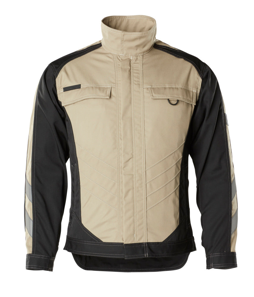 Arbeitsjacke UNIQUE light khaki/black