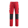 Arbeitshose mit Kniepolstertaschen UNIQUE red/black