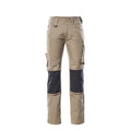 Arbeitshose mit Kniepolstertaschen UNIQUE light khaki/black