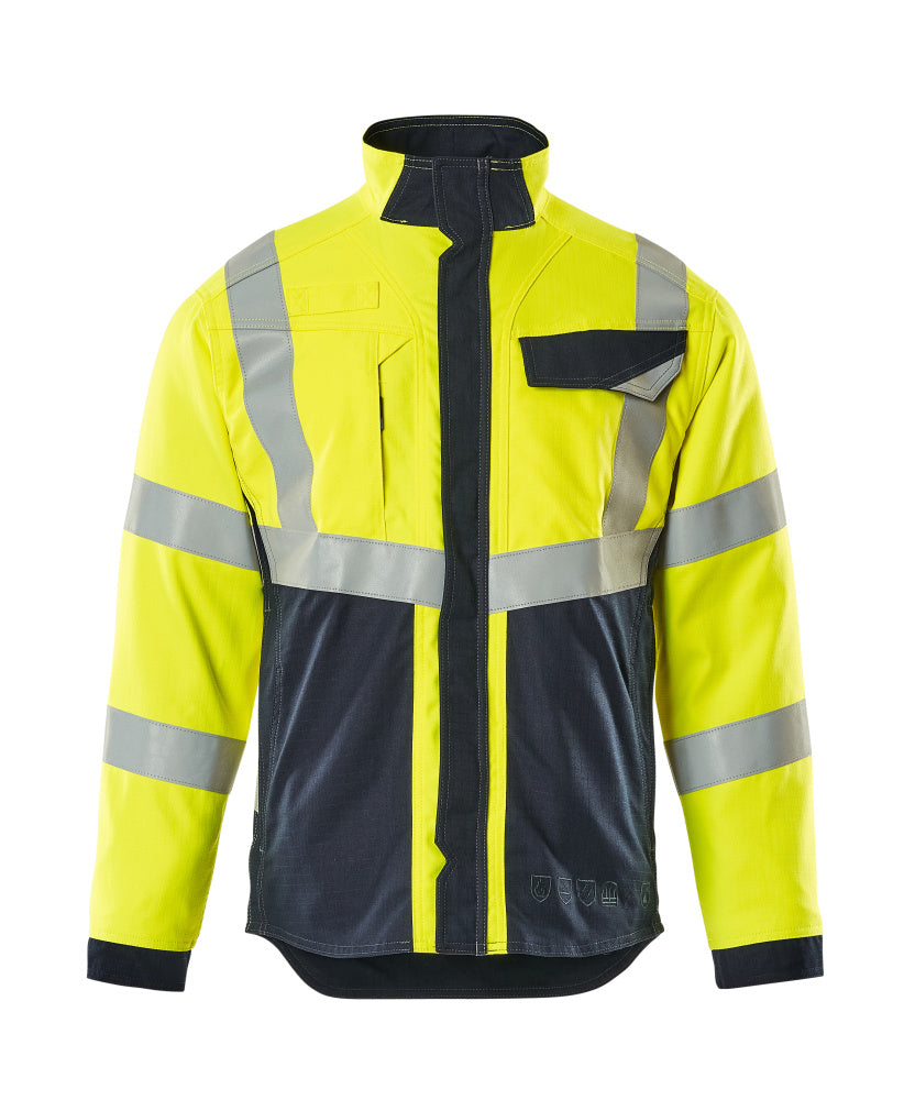 Arbeitsjacke MULTISAFE hi-vis yellow/dark navy