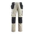 Arbeitshose mit Holstertaschen UNIQUE light khaki/black