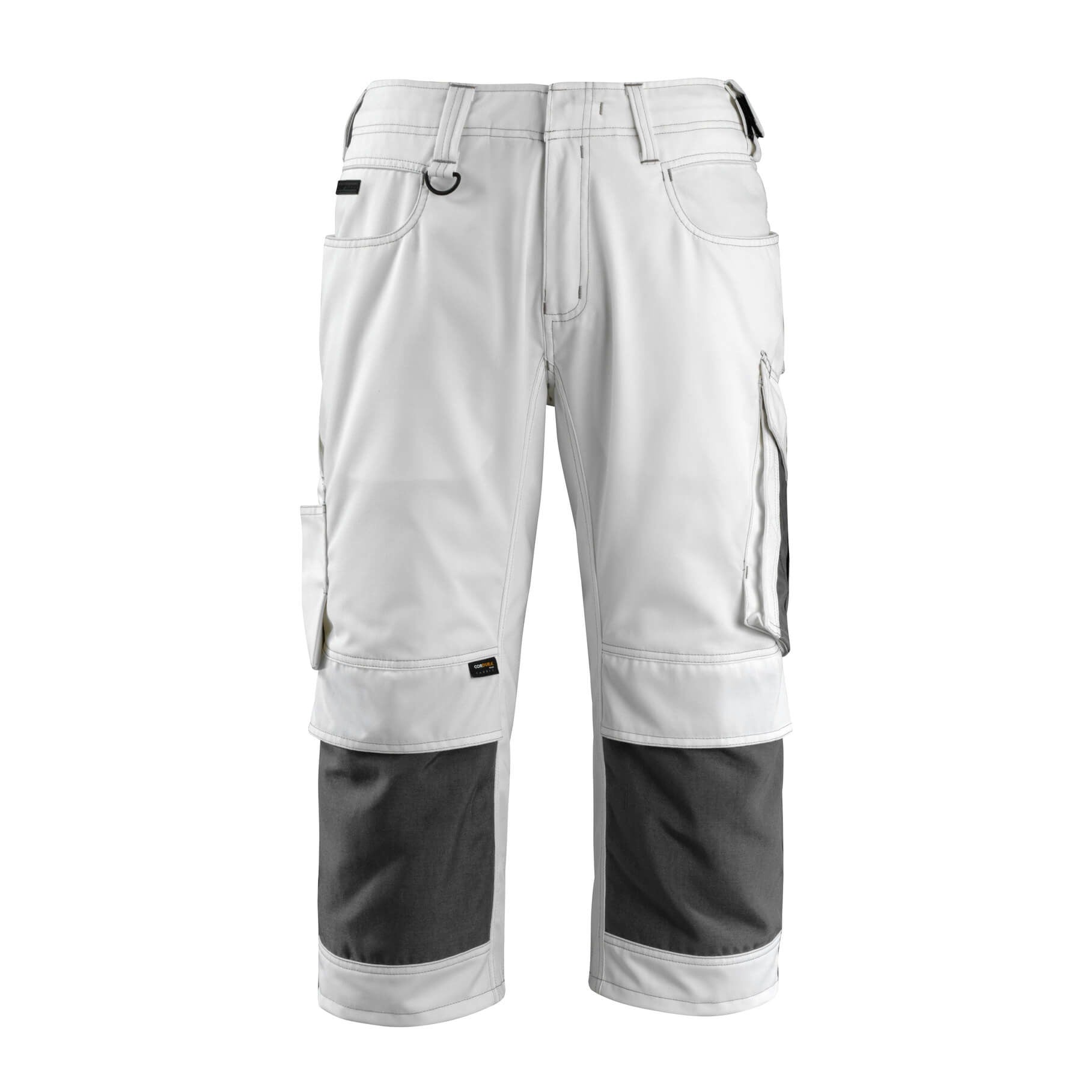 3/4 Arbeitshose mit Kniepolstertaschen UNIQUE white/dark anthracite