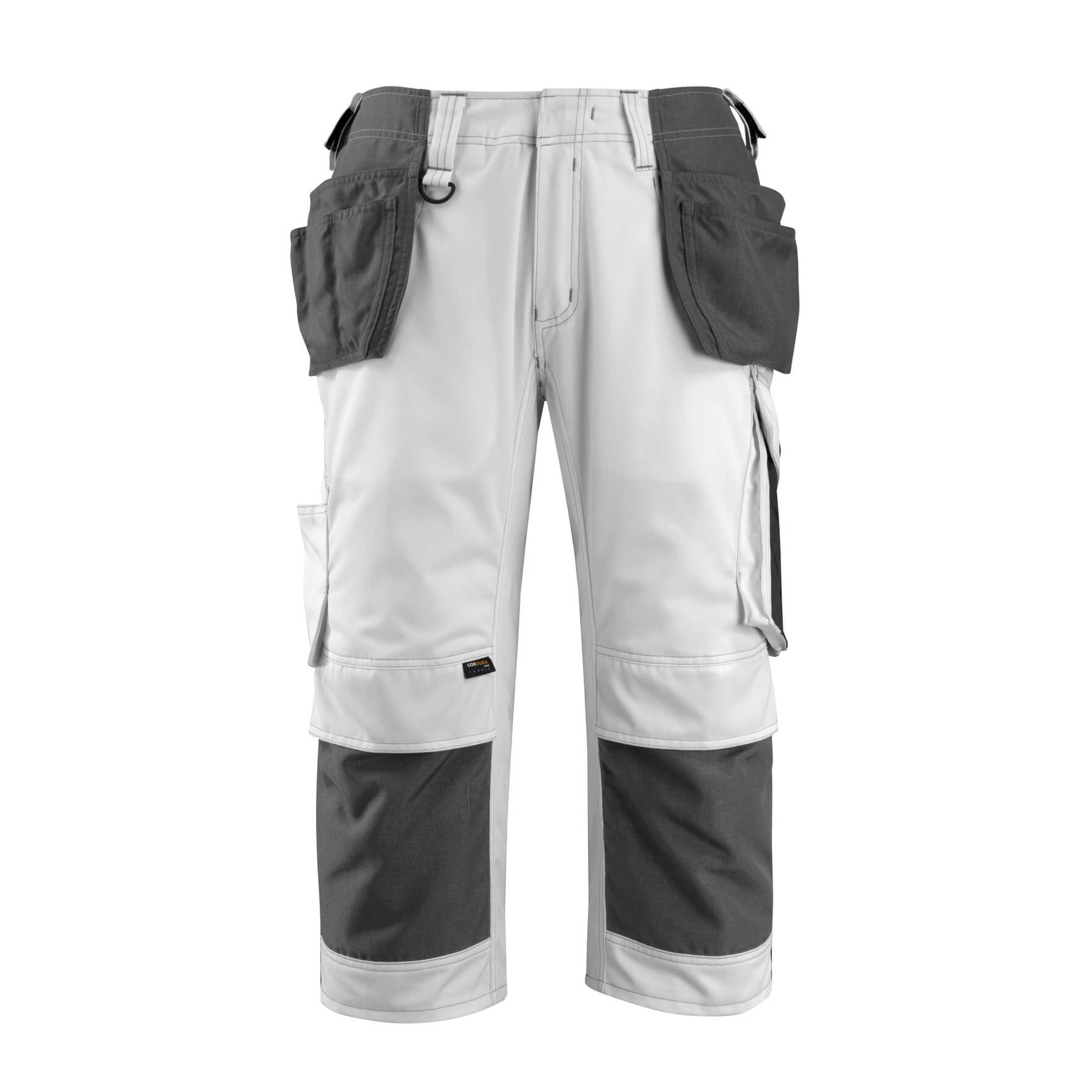 3/4 Arbeitshose mit Holstertaschen UNIQUE white/dark anthracite