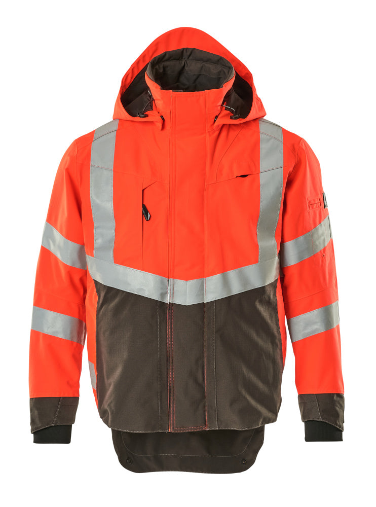 Hardshell-Jacke SAFE SUPREME hi-vis red/dark anthracite