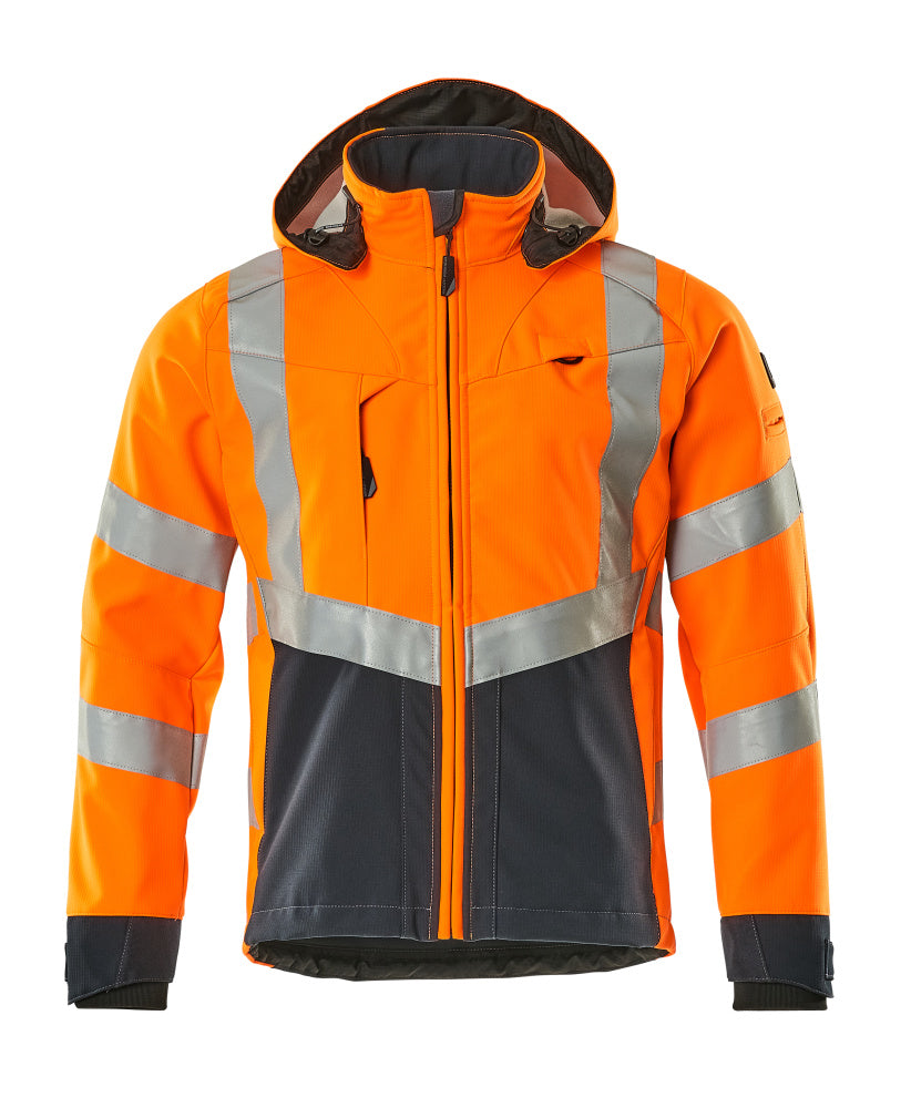 Softshell-Jacke SAFE SUPREME hi-vis orange/dark navy