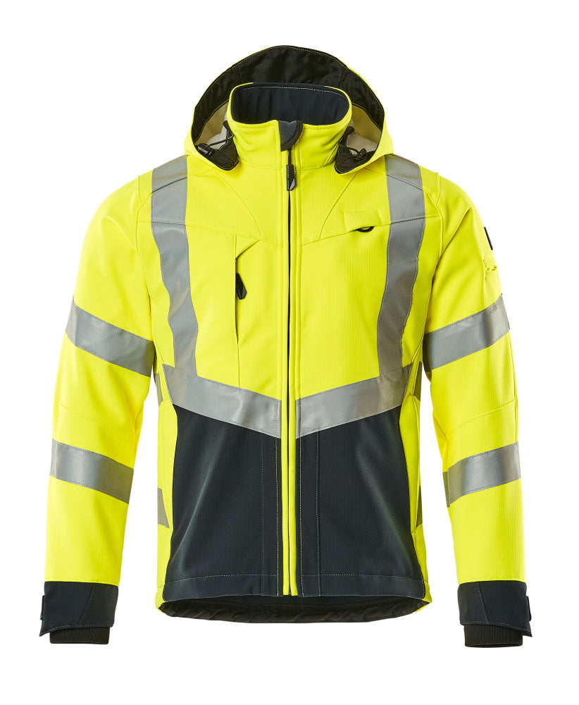 Softshell-Jacke SAFE SUPREME hi-vis yellow/dark navy