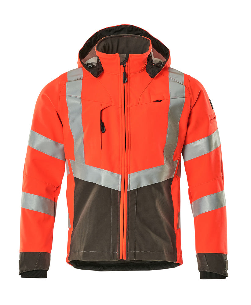 Softshell-Jacke SAFE SUPREME hi-vis red/dark anthracite
