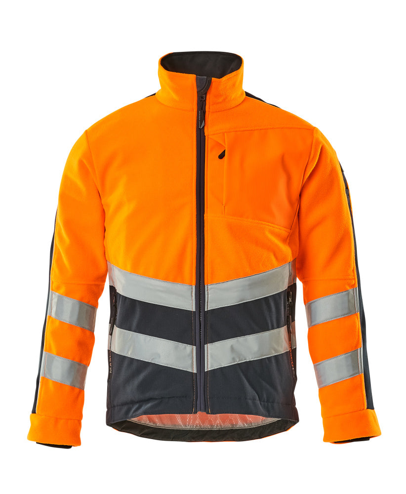 Fleecejacke SAFE SUPREME hi-vis orange/dark navy