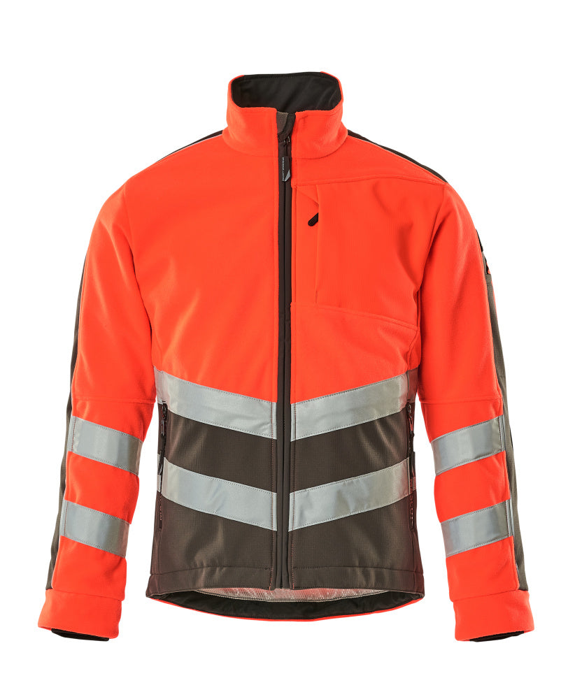 Fleecejacke SAFE SUPREME hi-vis red/dark anthracite