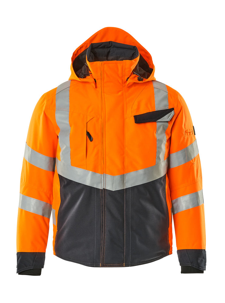Winterjacke SAFE SUPREME hi-vis orange/dark navy