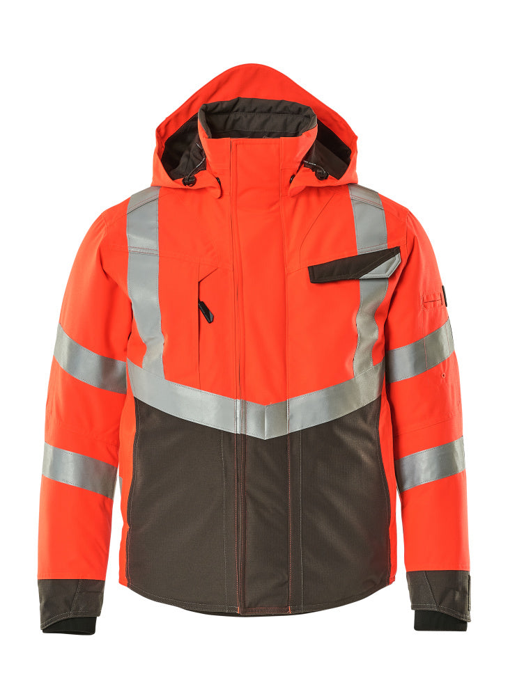 Winterjacke SAFE SUPREME hi-vis red/dark anthracite