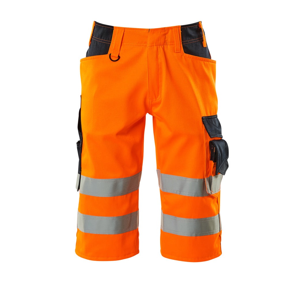 Lange Arbeitsshorts SAFE SUPREME hi-vis orange/dark navy