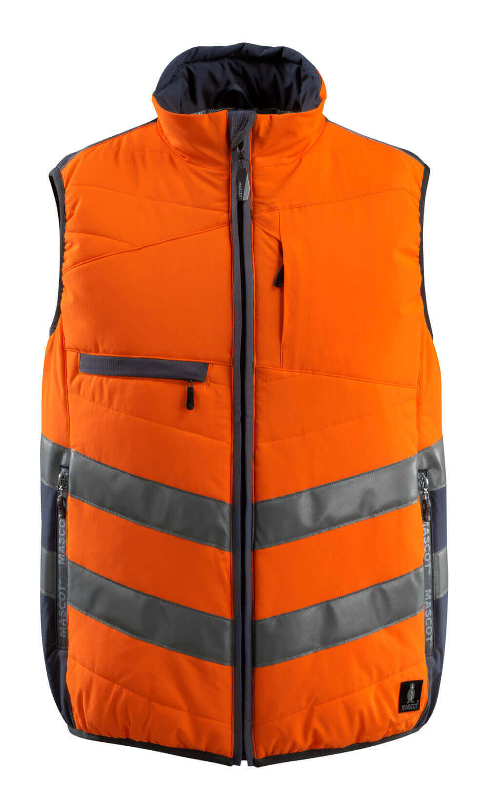 Winter Gilet SAFE SUPREME hi-vis orange/dark navy